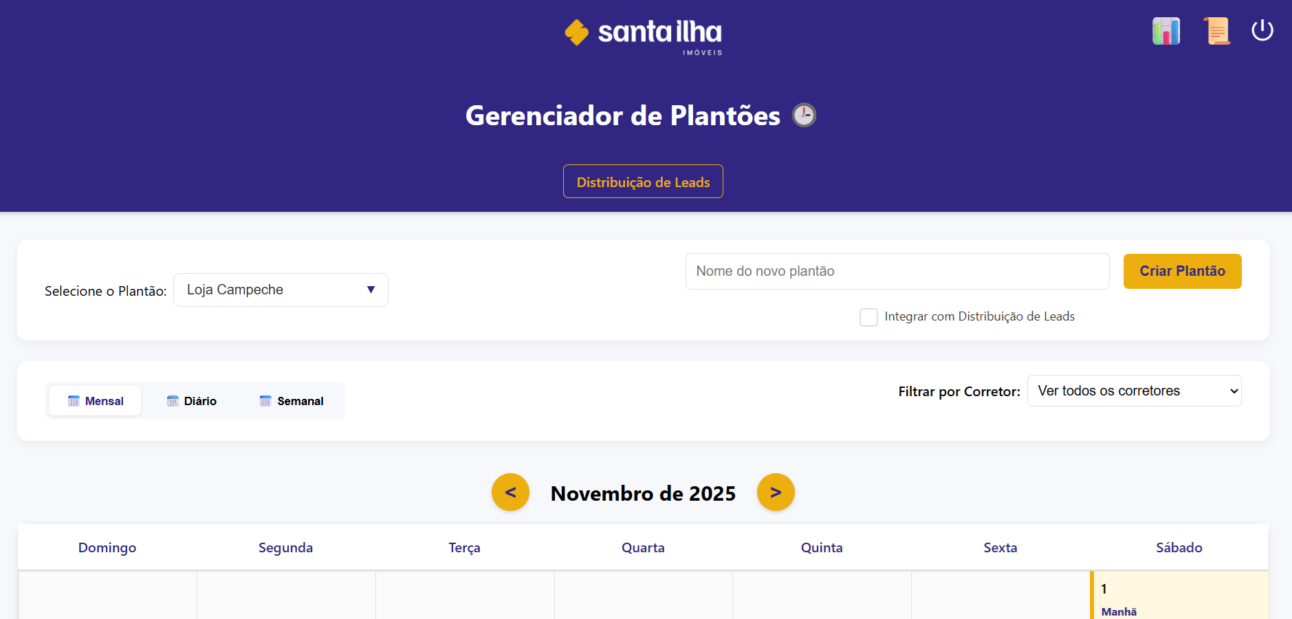 Preview 2 do projeto de Distribuição de Leads