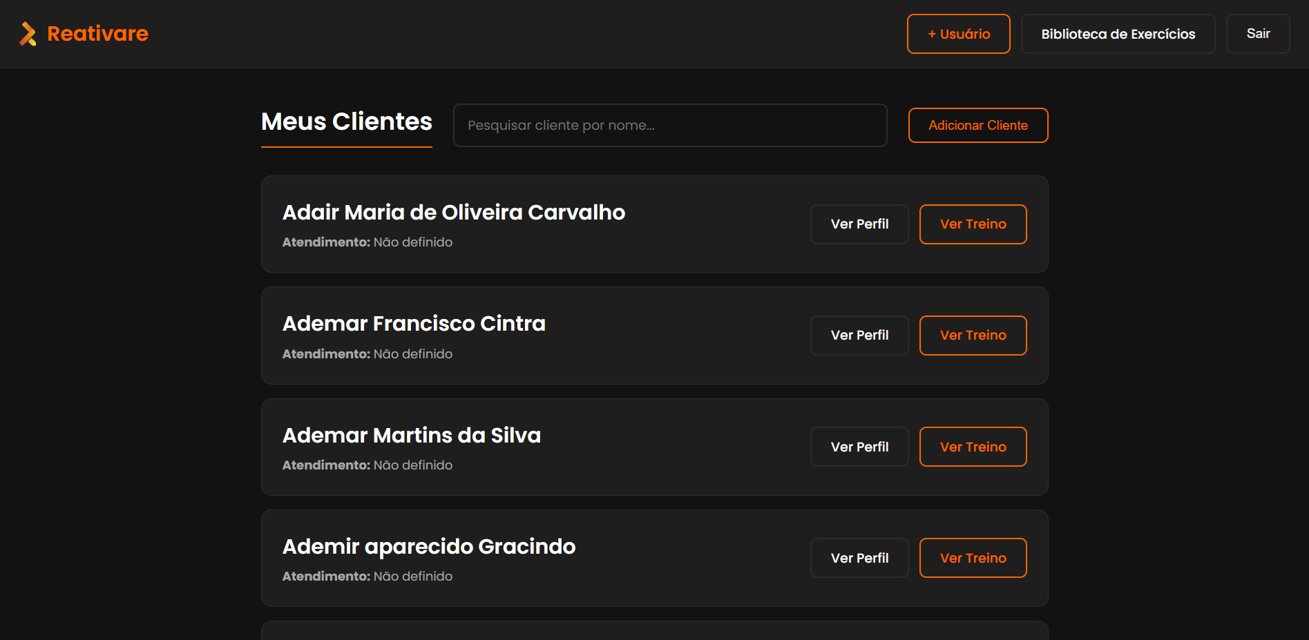 Preview 1 do sistema Reativare